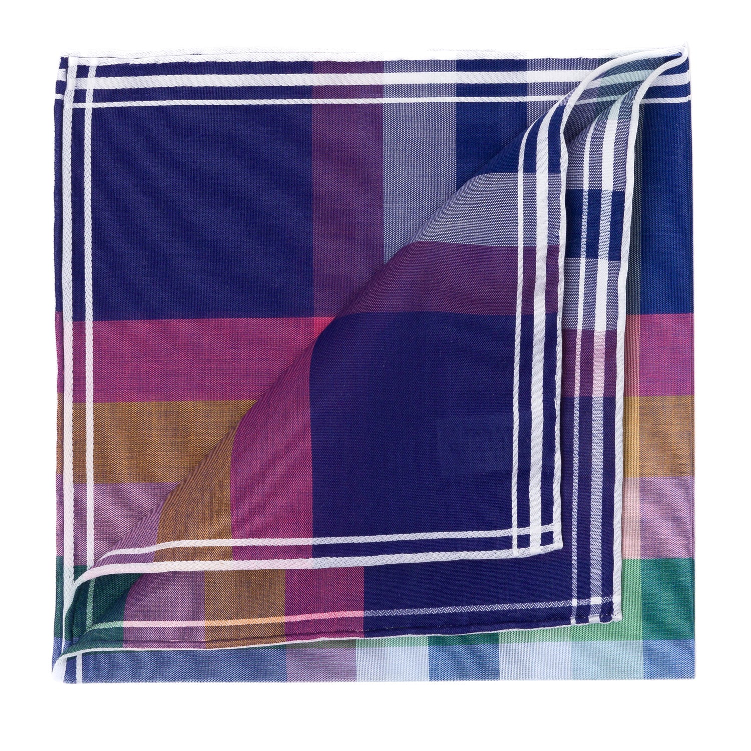 Einstecktuch "Giverny Satin" aus reiner Baumwolle - Handrolliert